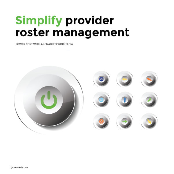 AI-enabled provider roster management